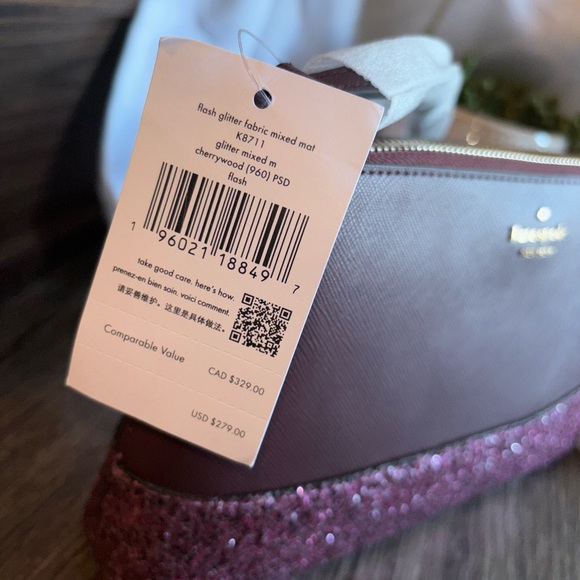 New Kate Spade New York Flash Glitter Crossbody Bag - Picture 5 of 9